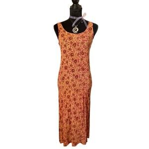 Vintage Jessica Everett Sheer Whimsy Goth Floral Dress – Layering Slip S